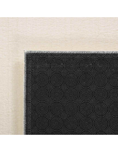 Tappeto Shaggy Crema/Bianco 120x183 cm in Poliestere