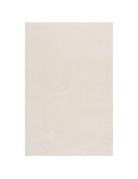 Tappeto Shaggy Crema/Bianco 240x340 cm in Poliestere
