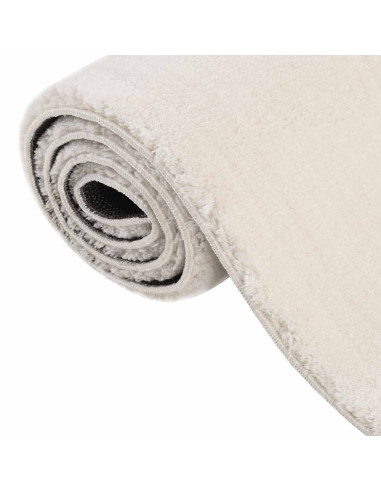 Tappeto Shaggy Crema/Bianco 240x340 cm in Poliestere