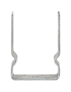 Ancoraggi per recinzione 12 pz argento 10x6x15 cm acciaio zincato 2