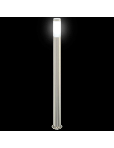 Lampada a paletto 110 cm in Acciaio Inox IP44