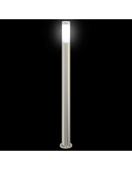 Lampioni a palo 3 pz 110 cm Acciaio Inox IP44