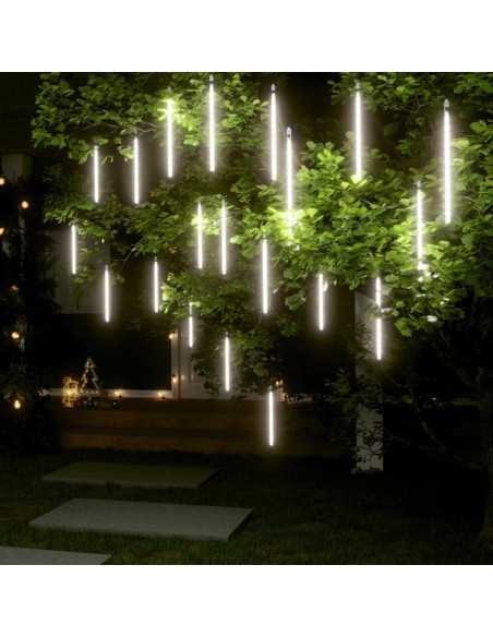 Luci Meteoriche 20pz 30cm Bianco Freddo 480 LED Interni Esterni