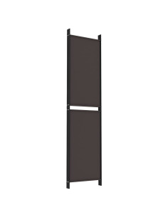 Divisorio a 6 Pannelli Marrone 300x220 cm in Tessuto