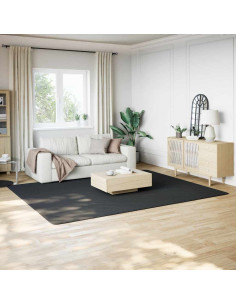 Tappeto Shaggy Nero 240x305 cm in Poliestere