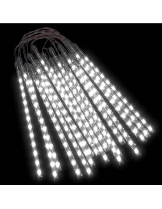 Luci Meteoriche 20pz 30cm Bianco Freddo 480 LED Interni Esterni 2