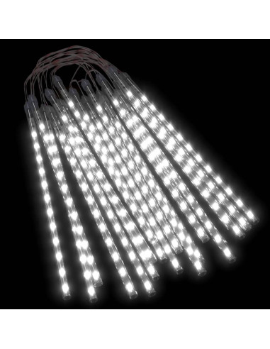 Luci Meteoriche 20pz 30cm Bianco Freddo 480 LED Interni Esterni