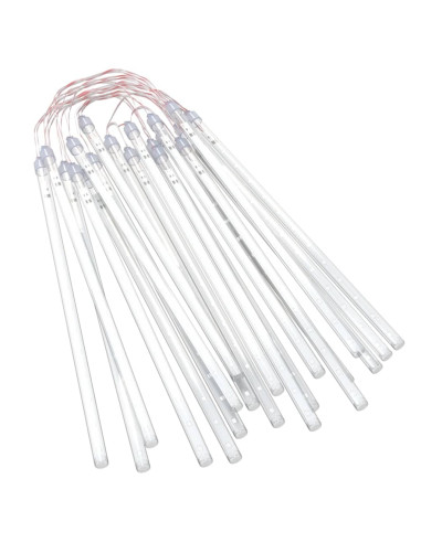 Luci Meteoriche 20pz 30cm Bianco Freddo 480 LED Interni Esterni
