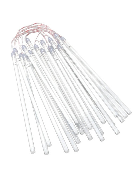 Luci Meteoriche 20pz 30cm Bianco Freddo 480 LED Interni Esterni