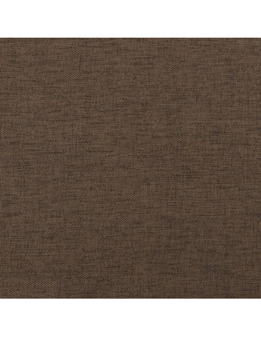 Poggiapiedi Marrone 45x29,5x35 cm in Tessuto e Similpelle