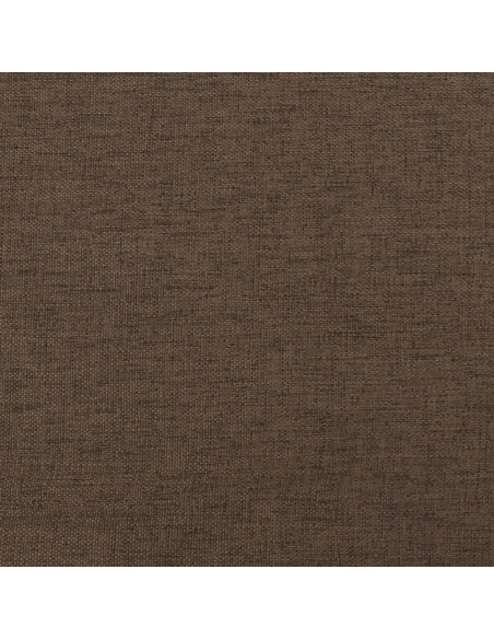 Poggiapiedi Marrone 45x29,5x35 cm in Tessuto e Similpelle
