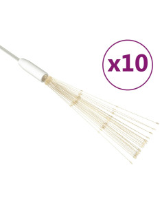 Luci di Natale Fuochi Artificio 10pz Bianco Caldo 10cm 1400 LED 2