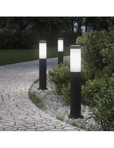 Lampioni a palo 3 pz 50 cm Acciaio Inox IP44