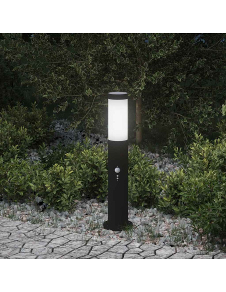 Lampada a paletto con sensore 50 cm Acciaio Inox IP44