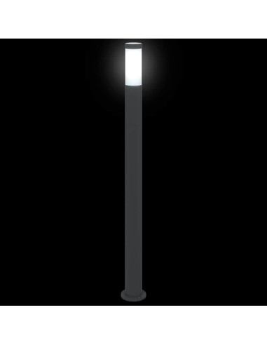 Lampada a paletto 110 cm in Acciaio Inox IP44