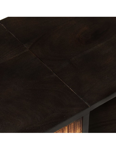 Mobile TV 140x30x45 cm Legno Mango Grezzo e Massello d'Acacia