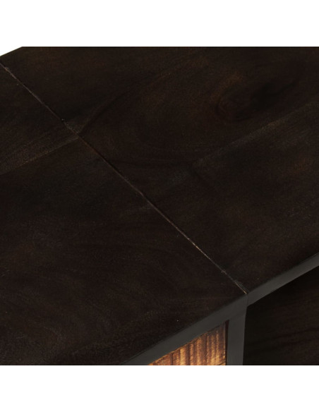 Mobile TV 140x30x45 cm Legno Mango Grezzo e Massello d'Acacia