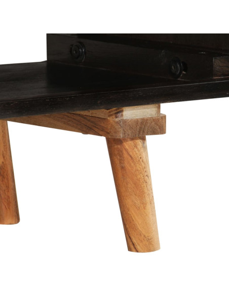 Mobile TV 140x30x45 cm Legno Mango Grezzo e Massello d'Acacia