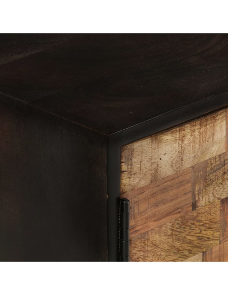 Mobile TV 140x30x45 cm Legno Mango Grezzo e Massello d'Acacia