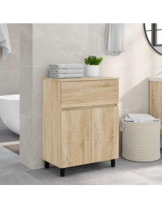 Mobiletto da bagno Rovere Sonoma 60 x 35 x 80 cm