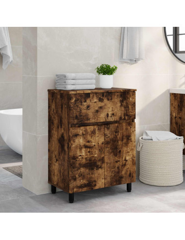 Mobiletto da bagno Rovere Fumo 60 x 35 x 80 cm