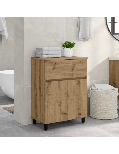 Mobiletto da bagno Rovere Artigianale 60 x 35 x 80 cm