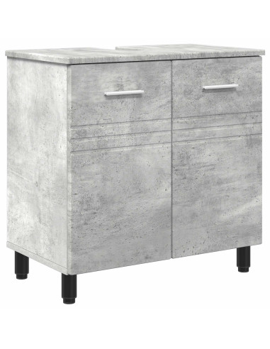 Mobiletto da bagno Grigio Cemento 60 x 35 x 60 cm