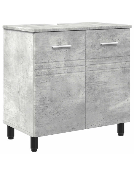 Mobiletto da bagno Grigio Cemento 60 x 35 x 60 cm