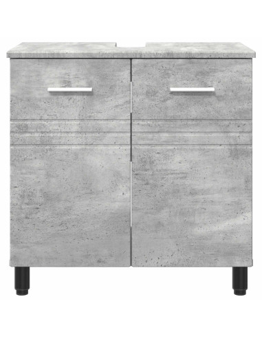 Mobiletto da bagno Grigio Cemento 60 x 35 x 60 cm