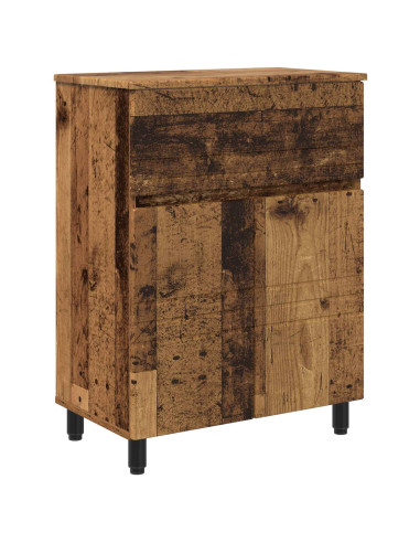 Mobiletto da bagno Legno antico 60 x 35 x 80 cm