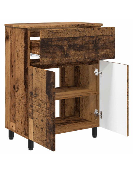 Mobiletto da bagno Legno antico 60 x 35 x 80 cm