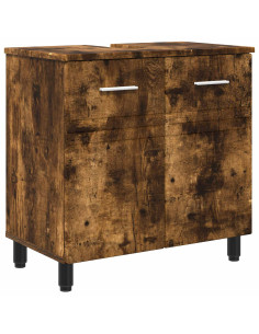 Mobiletto da bagno Rovere Fumo 60 x 35 x 60 cm 2