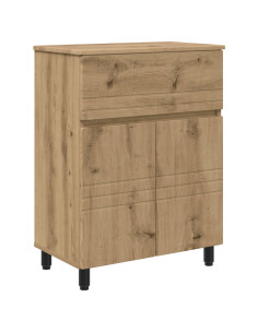 Mobiletto da bagno Rovere Artigianale 60 x 35 x 80 cm 2