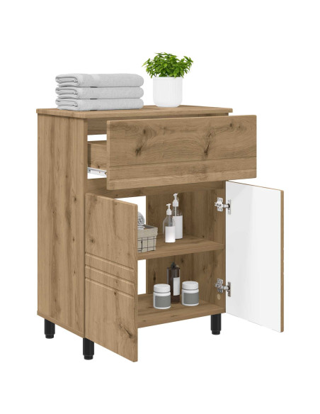 Mobiletto da bagno Rovere Artigianale 60 x 35 x 80 cm
