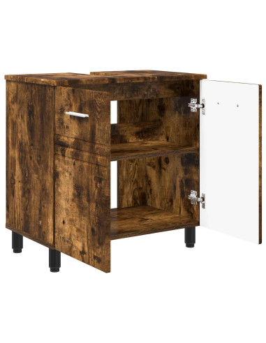 Mobiletto da bagno Rovere Fumo 60 x 35 x 60 cm