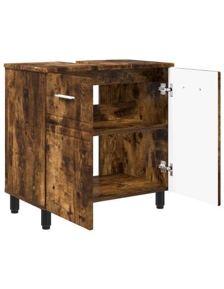 Mobiletto da bagno Rovere Fumo 60 x 35 x 60 cm