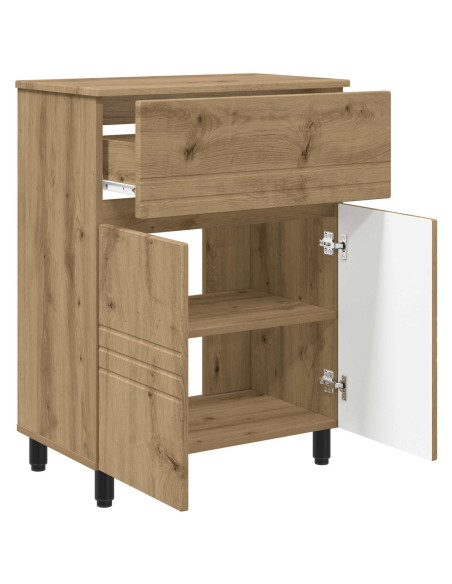 Mobiletto da bagno Rovere Artigianale 60 x 35 x 80 cm