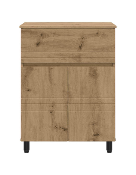 Mobiletto da bagno Rovere Artigianale 60 x 35 x 80 cm