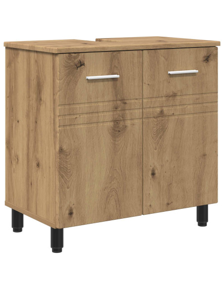 Mobiletto da bagno Rovere Artigianale 60 x 35 x 60 cm