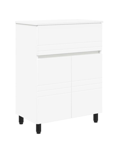 Mobiletto da bagno Bianco 60 x 35 x 80 cm Legno ingegnerizzato