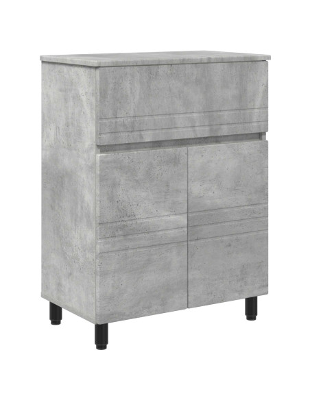 Mobiletto da bagno Grigio Cemento 60 x 35 x 80 cm