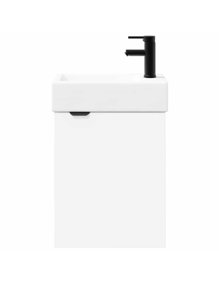 Mobile bagno con rubinetto Bianco 45,5 x 22,5 x 84 cm
