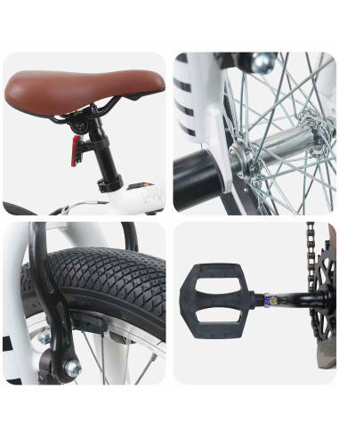 BMX 16 Pollici per 5-8 anni Bianco