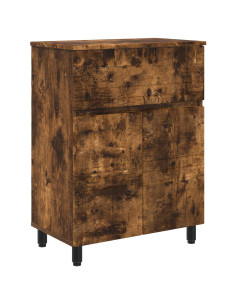 Mobiletto da bagno Rovere Fumo 60 x 35 x 80 cm 2