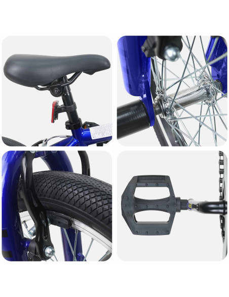BMX 16 Pollici per 5-8 anni Blu Scuro