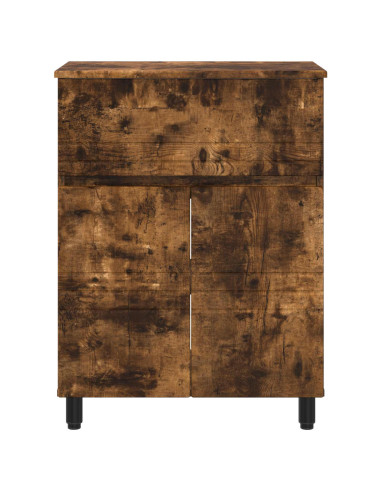 Mobiletto da bagno Rovere Fumo 60 x 35 x 80 cm