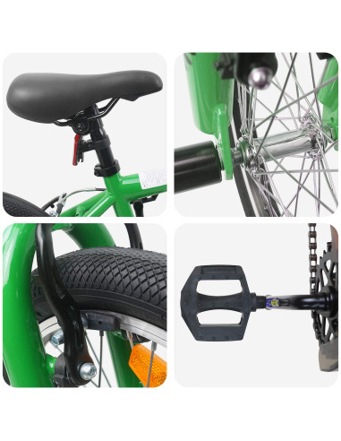BMX 20 Pollici per oltre 9 anni Verde