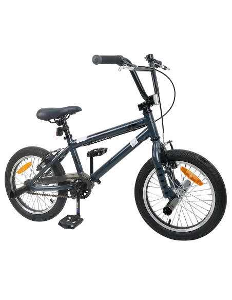 BMX 16 Pollici per 5-8 anni Grigio Scuro