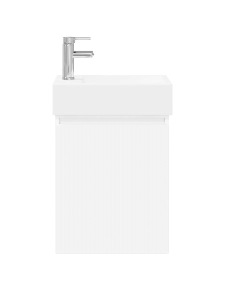 Mobile bagno con rubinetto Bianco 45,5 x 22,5 x 84 cm