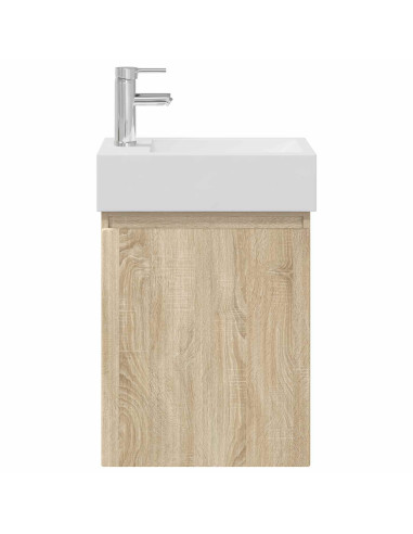 Mobile bagno con rubinetto Rovere Sonoma 45,5 x 22,5 x 84 cm